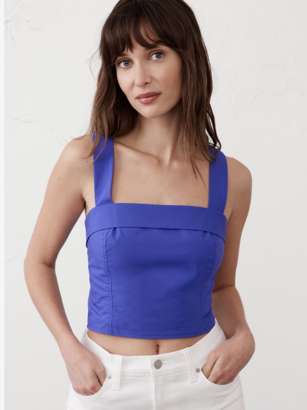 Banana Republic Factory Cross-Back Cropped Top NWT